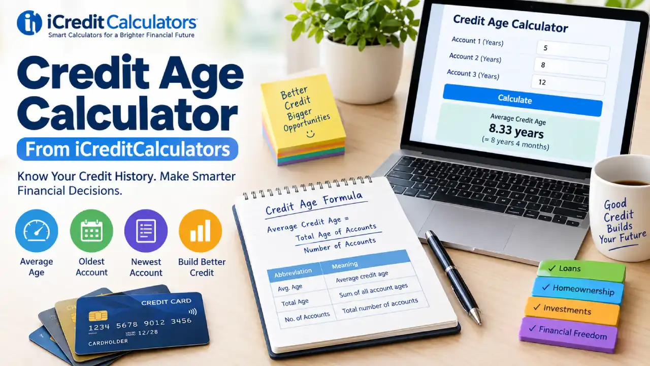 Credit Age Calculator From iCreditCalculators