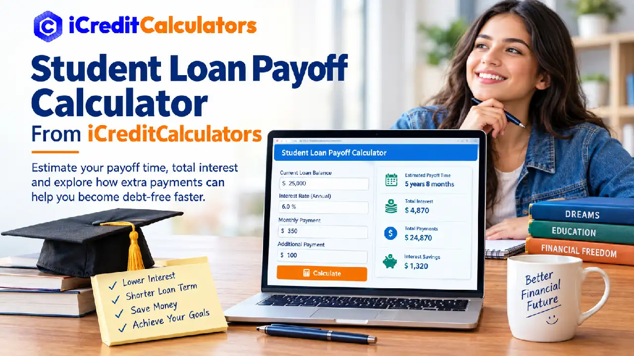 Student Loan Payoff Calculator From iCreditCalculators